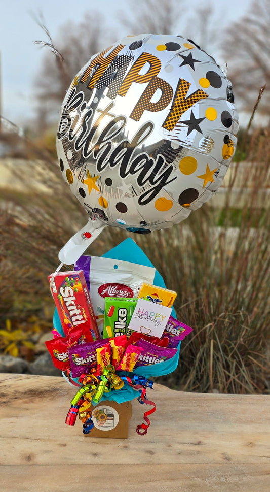 Candy Bouquet w/ 16 oz beverage