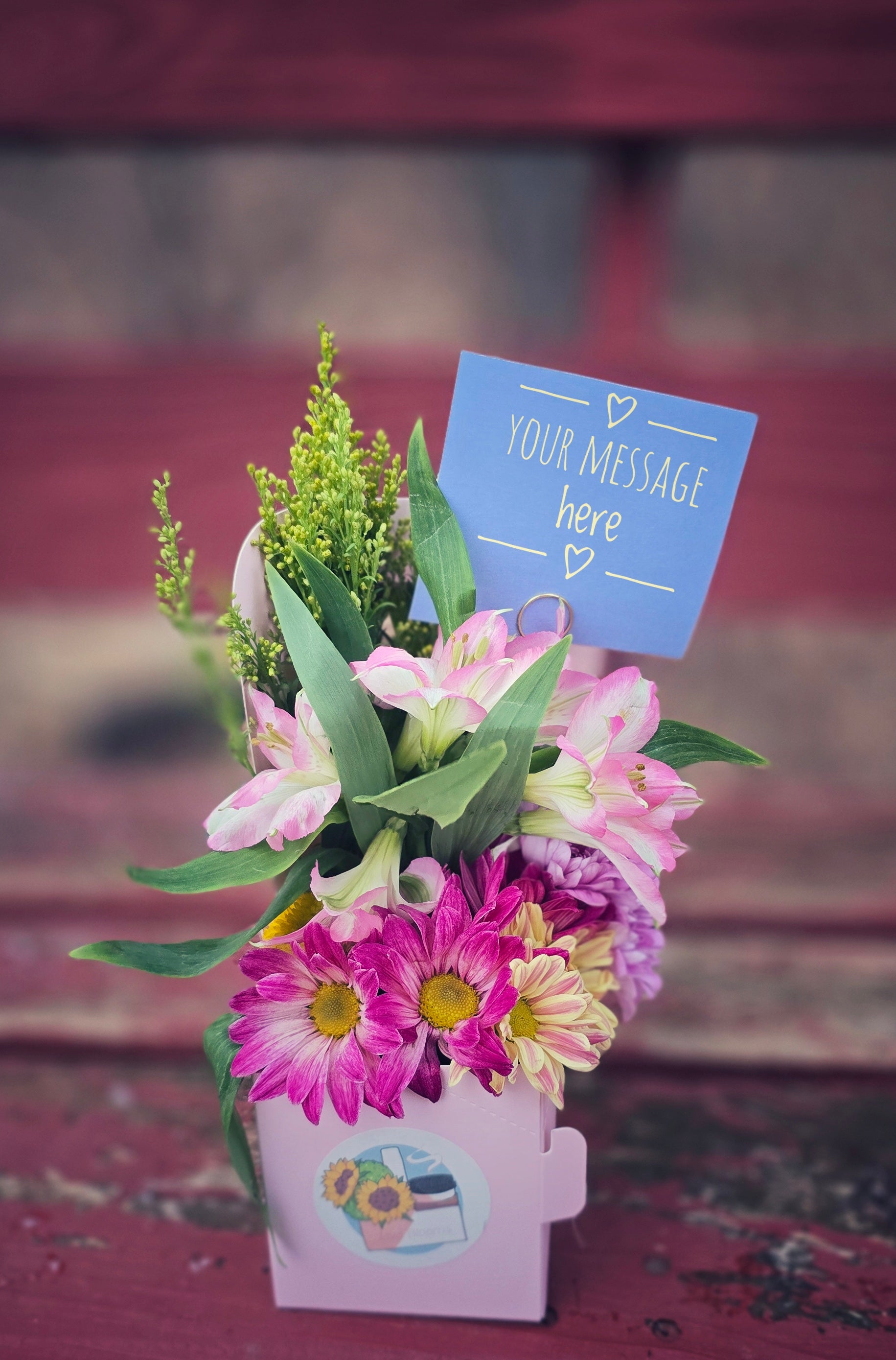 Bouquet w/ 32 oz beverage (iced only) – Java Blooms